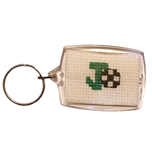 J Football Keyring
